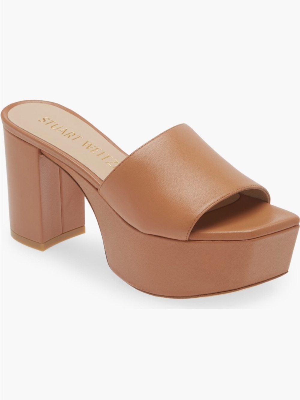 Stuart Weitzman Squarehigh Platform 95 Slide Sandal